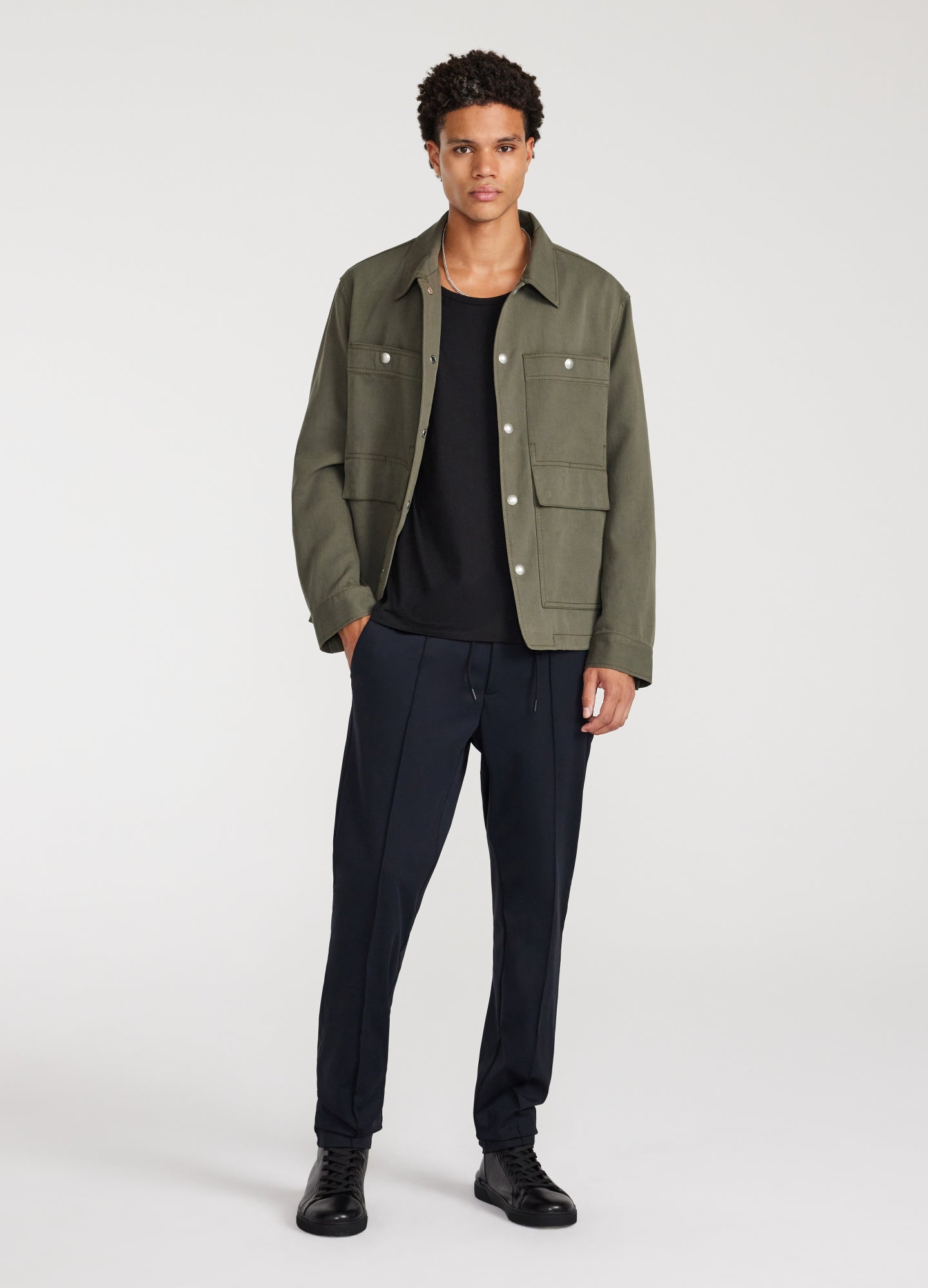 Giacca Utility Khaki chiaro
