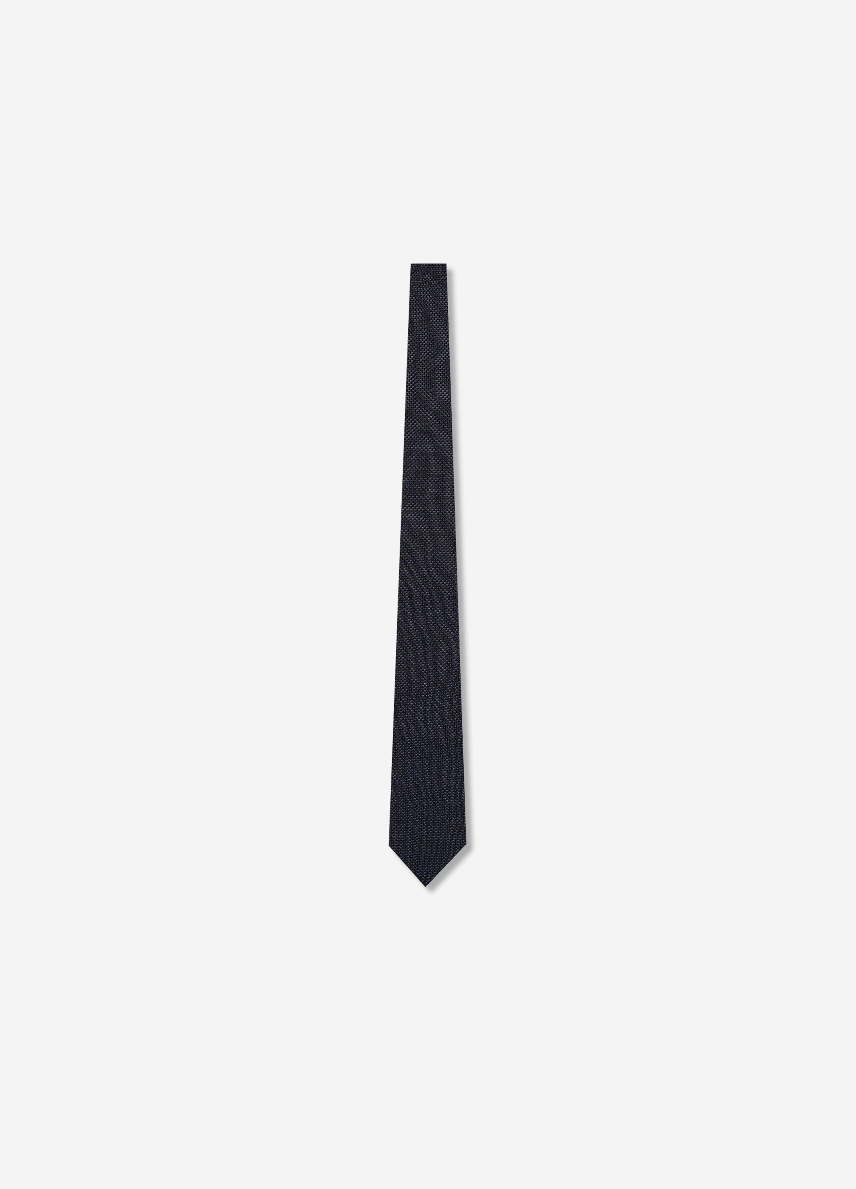 Silk Knitted Tie Navy