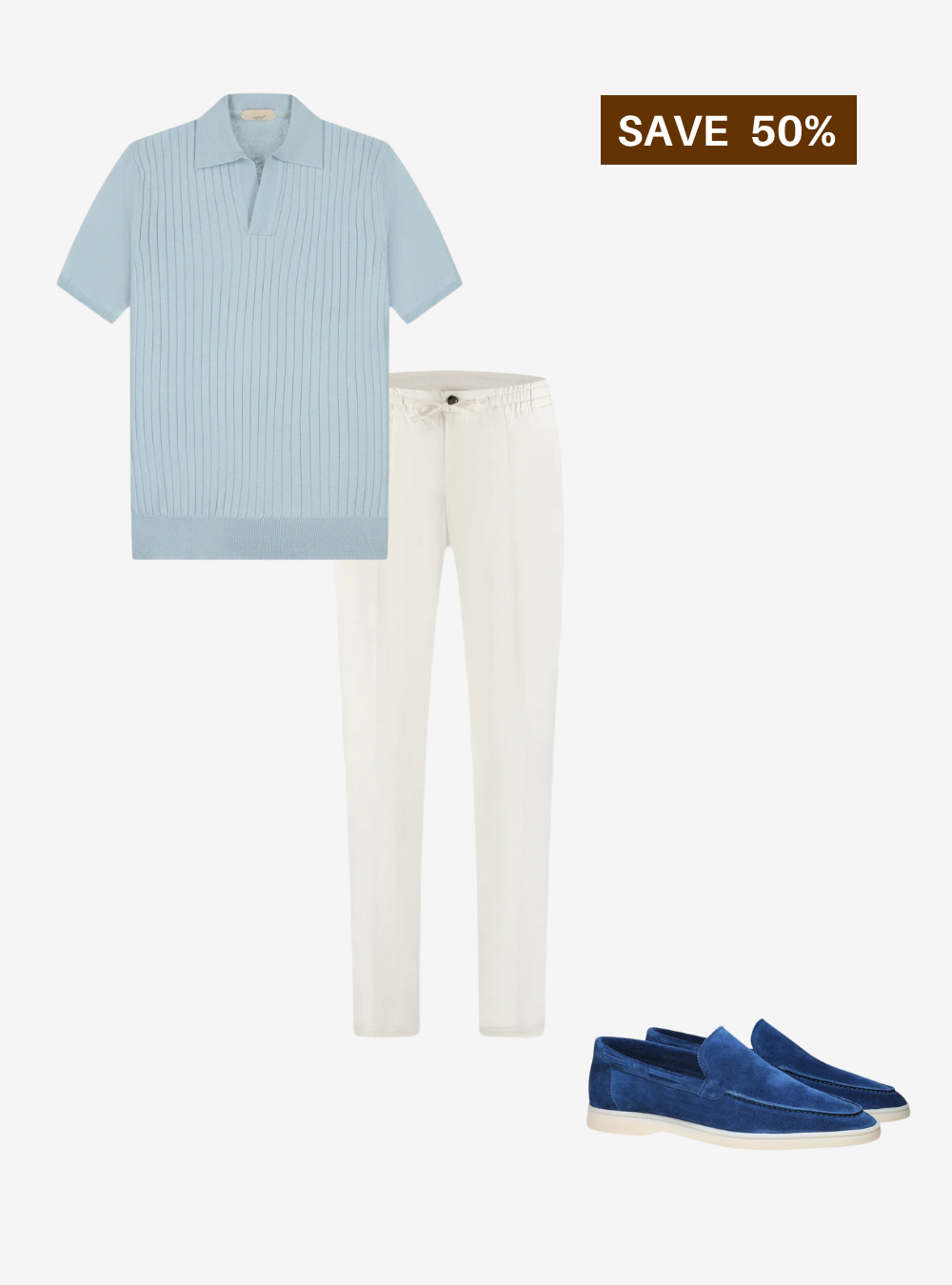 Old Money Official - Polo blu - 3 pezzi