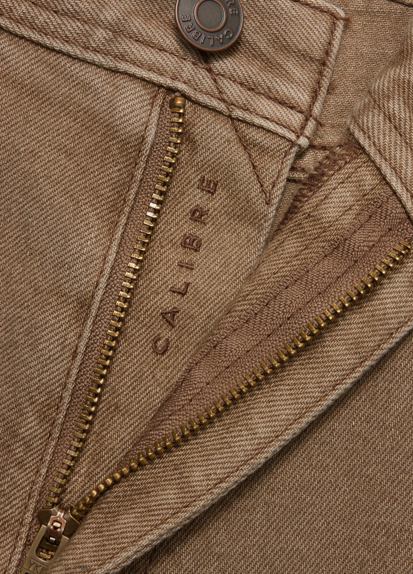 Straight Fit Tinted Jeans Sand