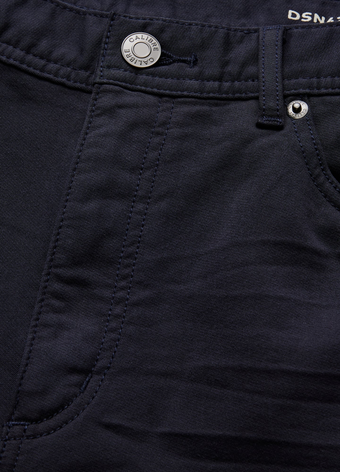Straight Fit Dobby Denim Jeans Navy