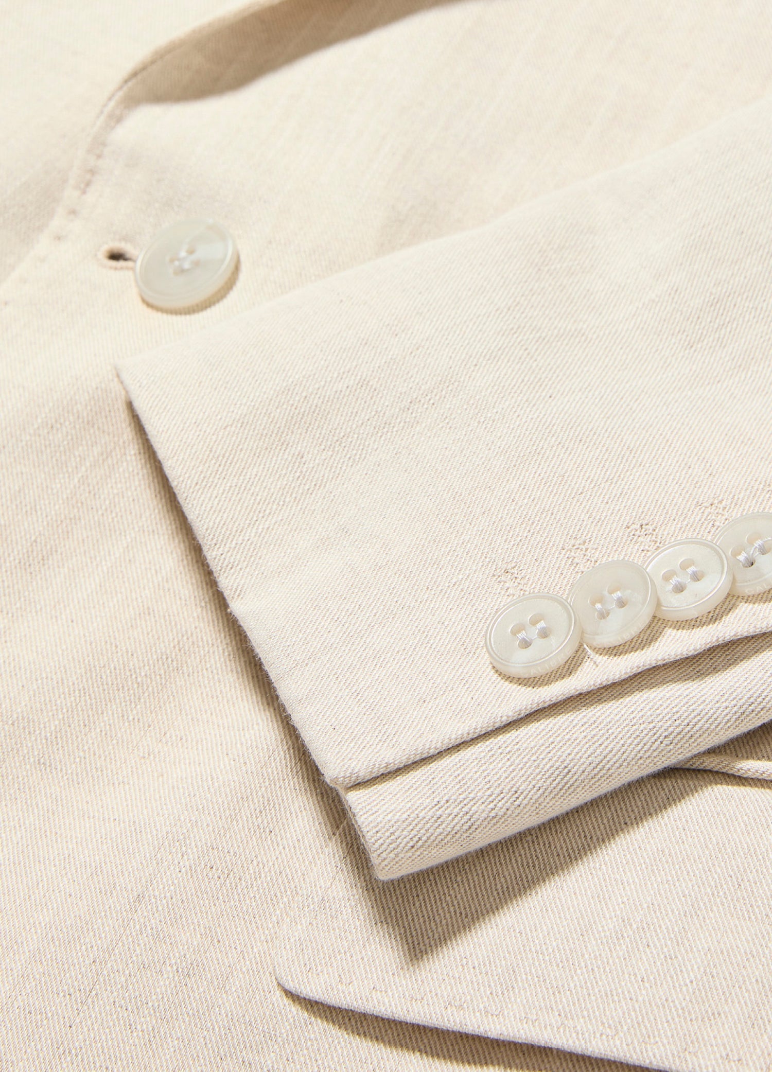 Linen Cotton Sports Coat  Natural