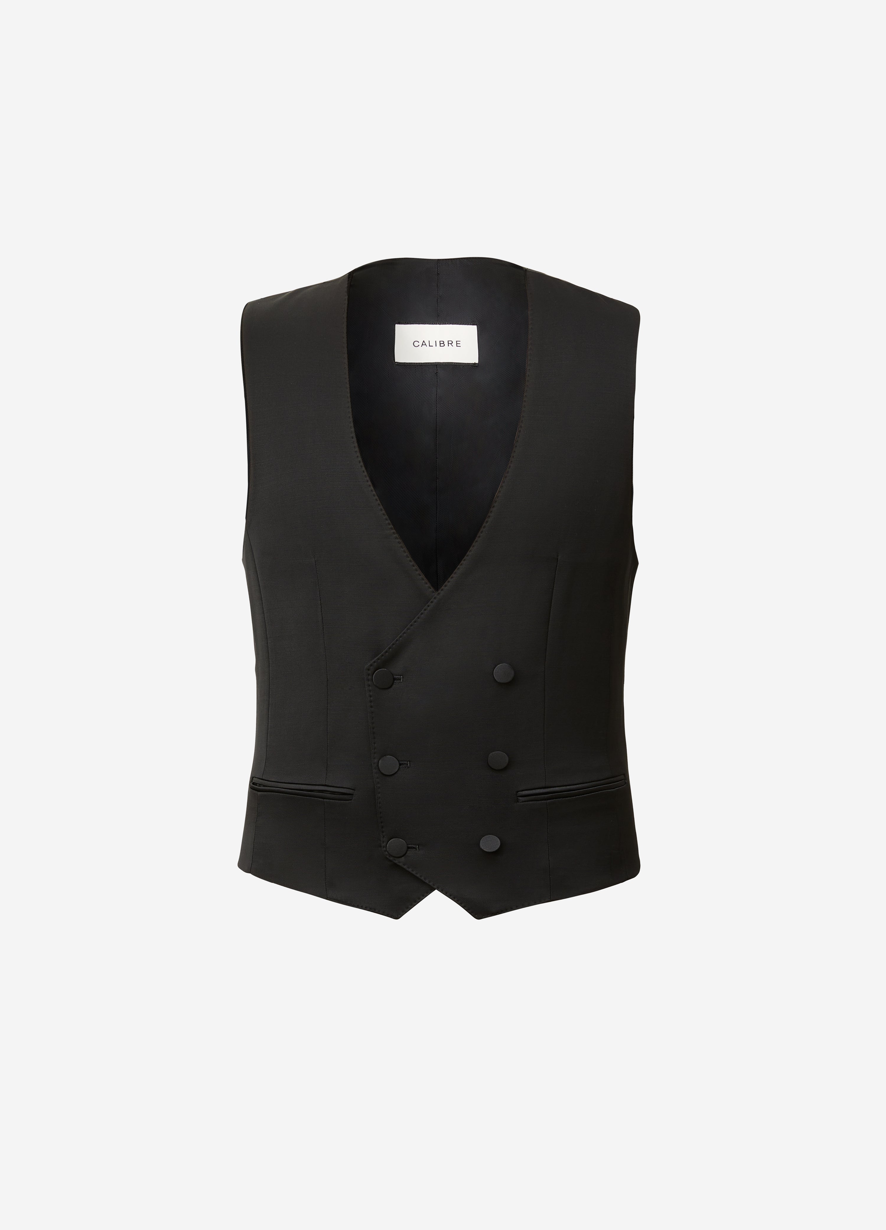 Gilet da smoking doppiopetto nero