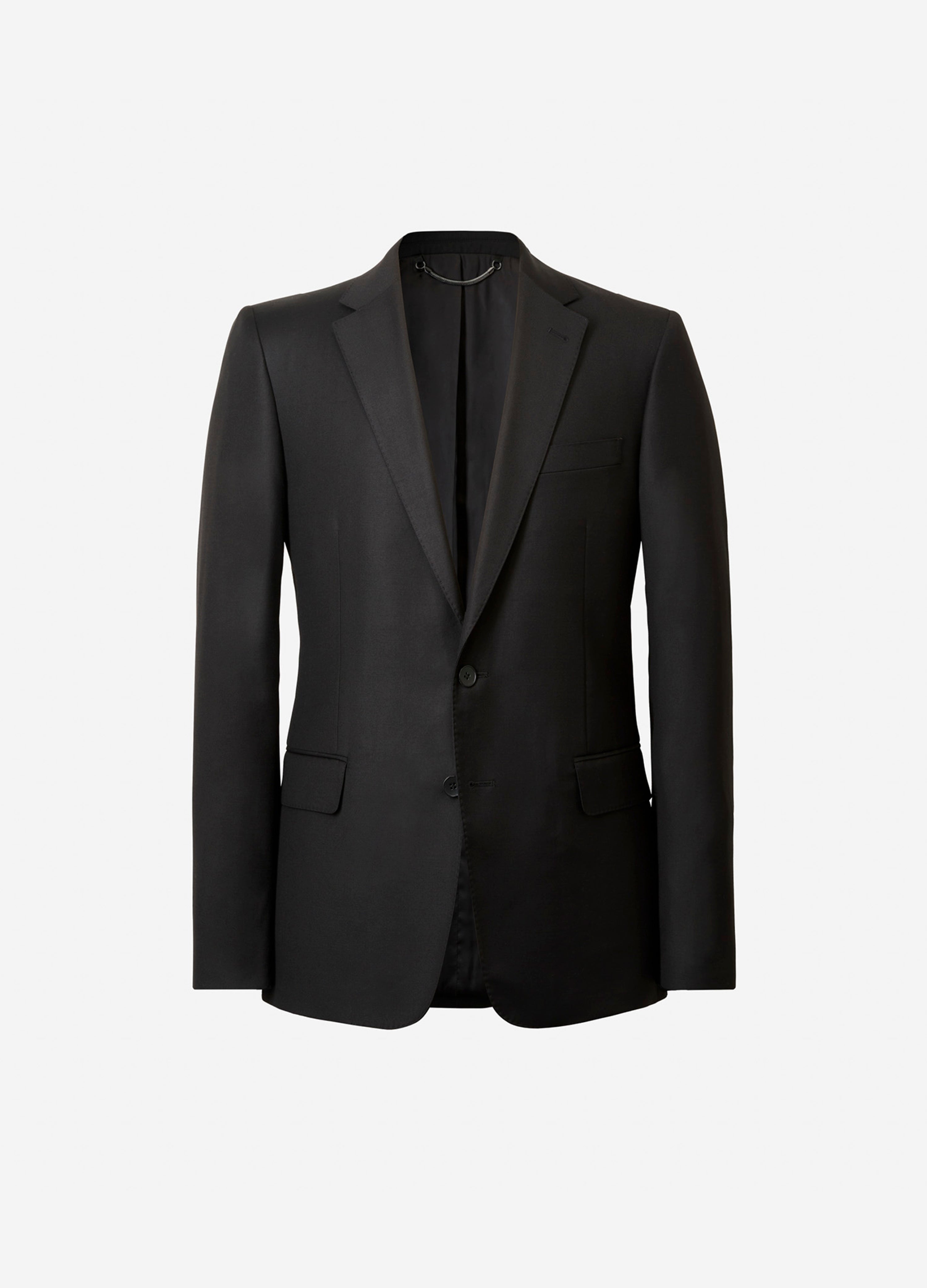 Giacca in twill di lana nera