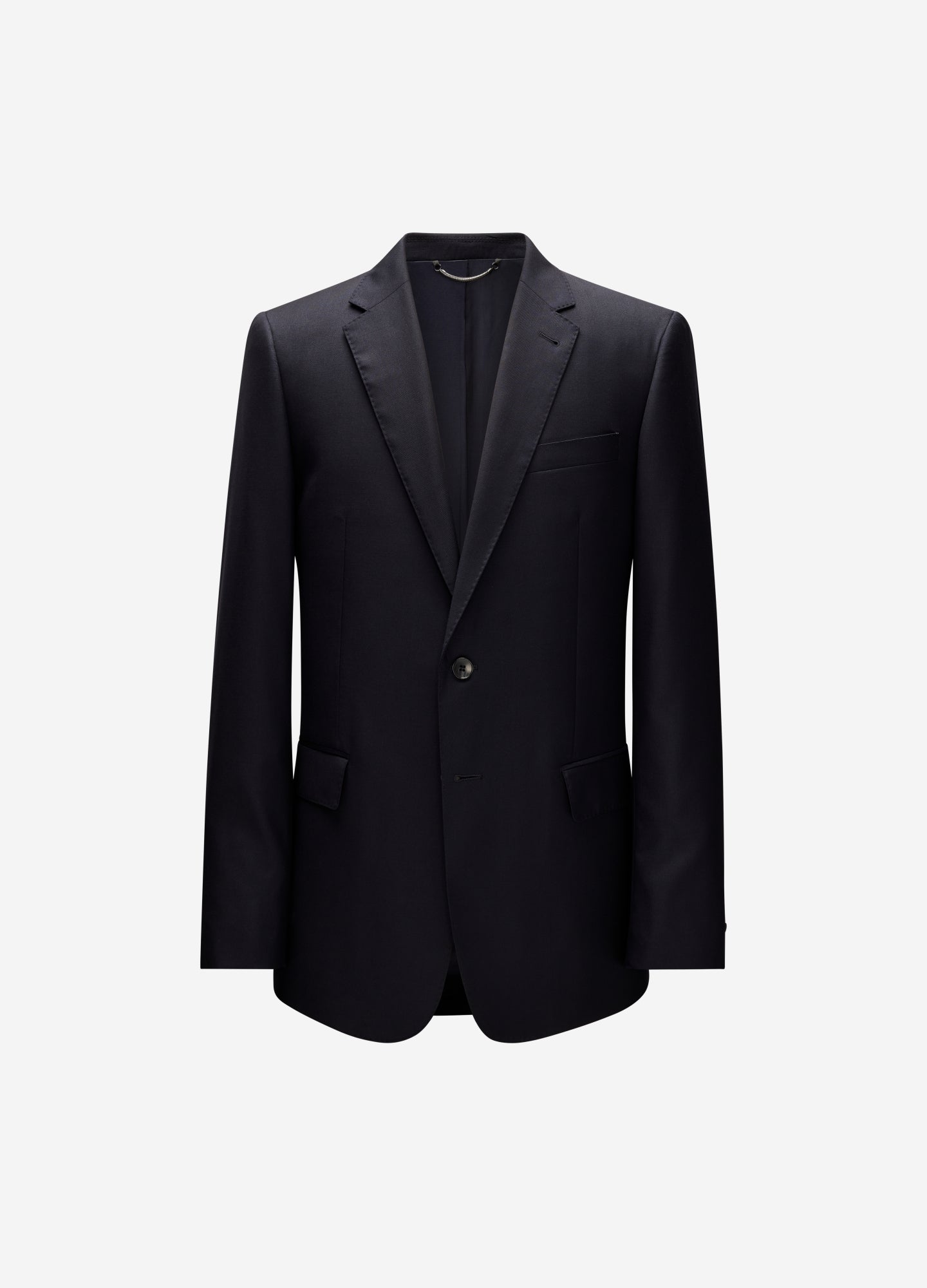 Giacca da abito in twill di lana blu scuro