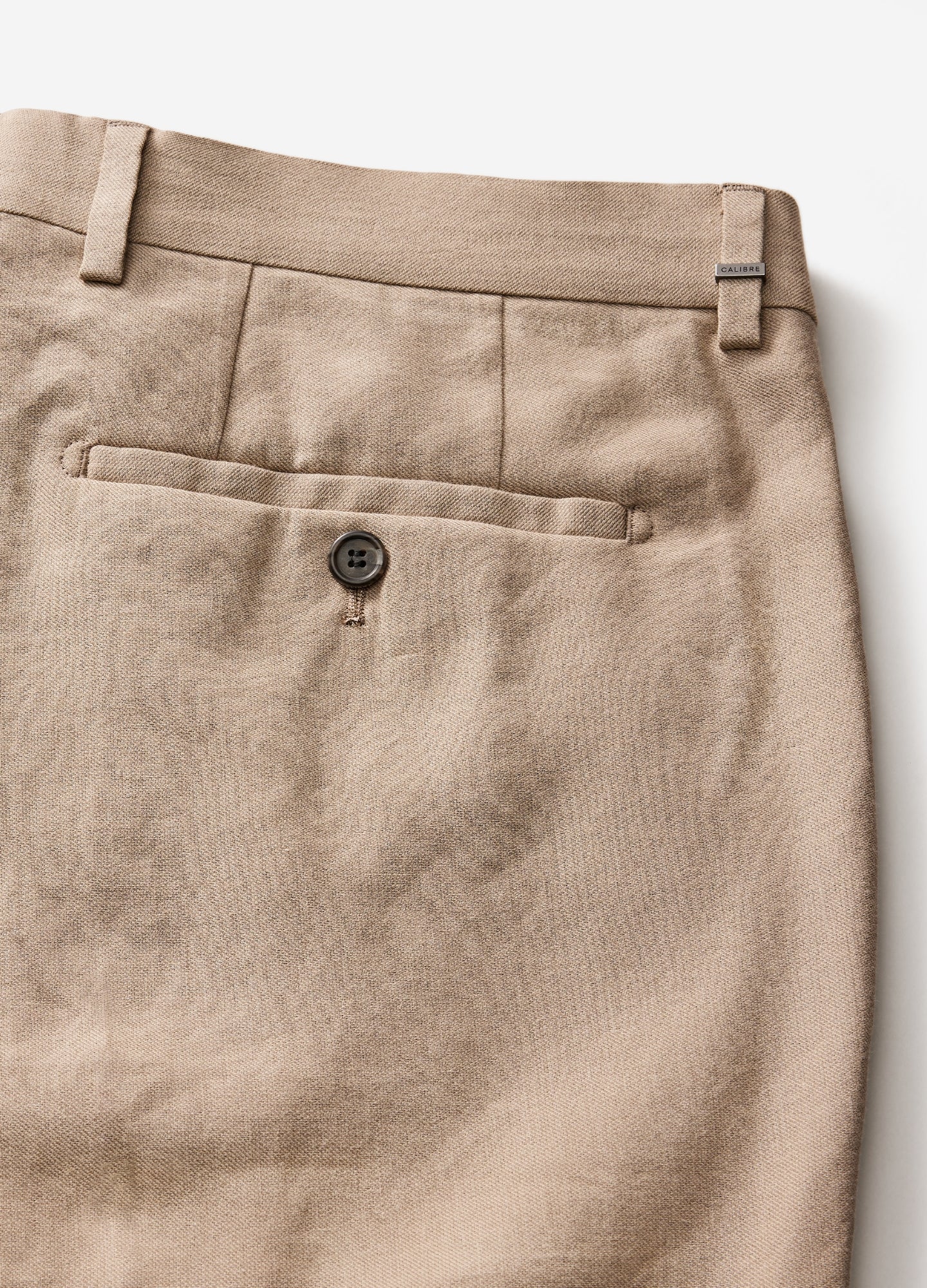 Linen Cotton Crepe Suit Pants Walnut