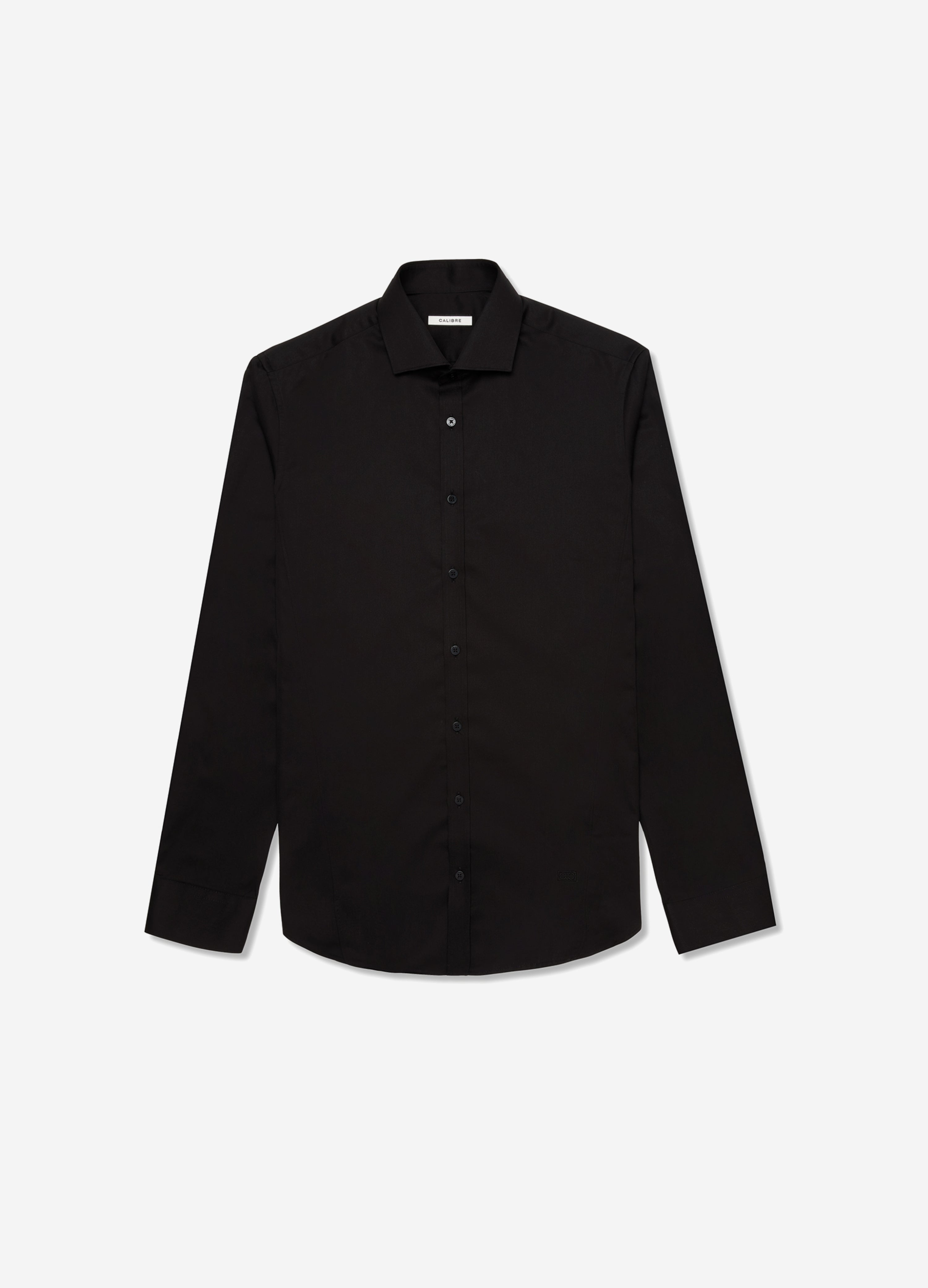 Signature Tailored Twill Shirt Black