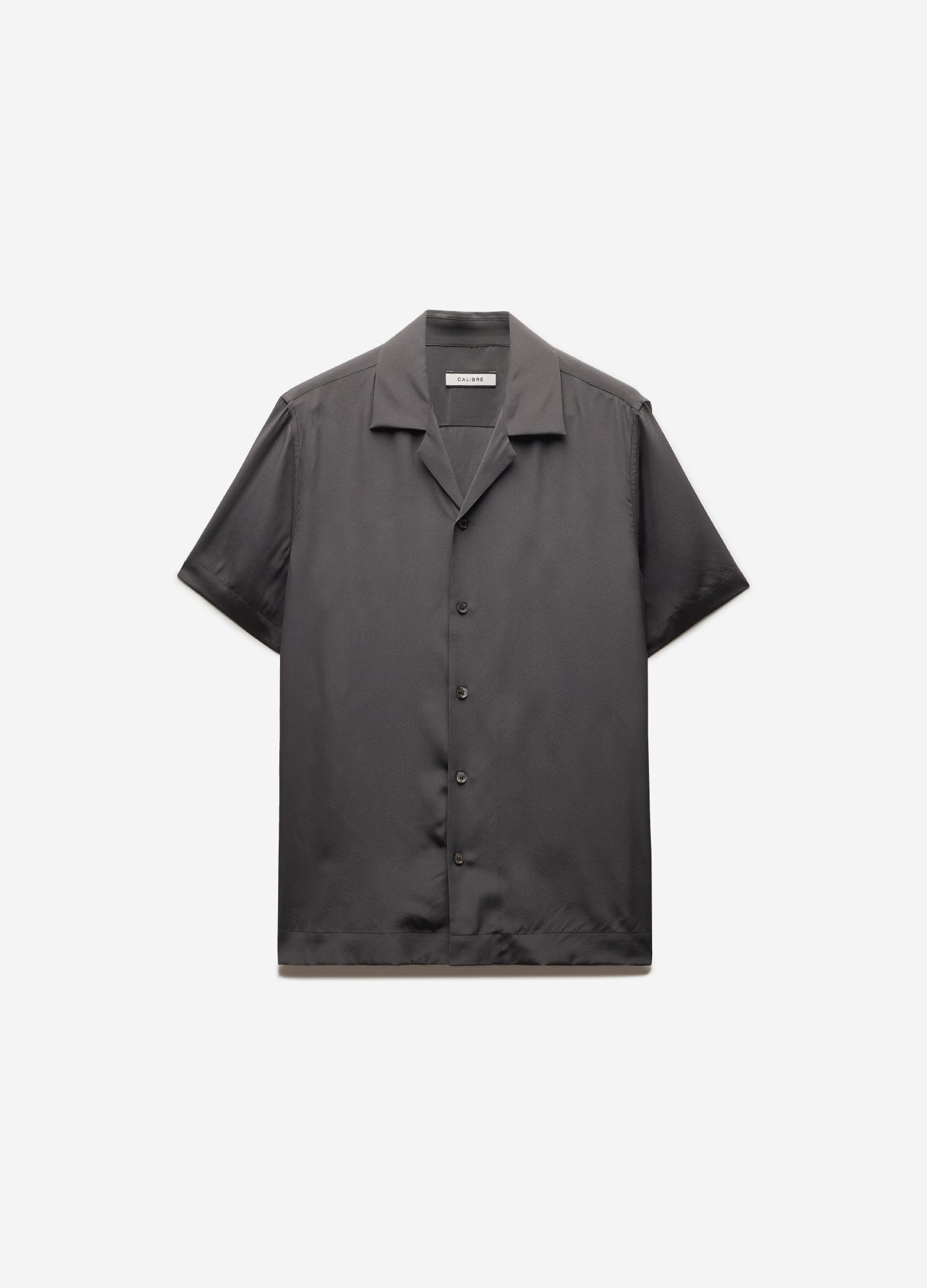 Camp Collar Silk Shirt Thyme