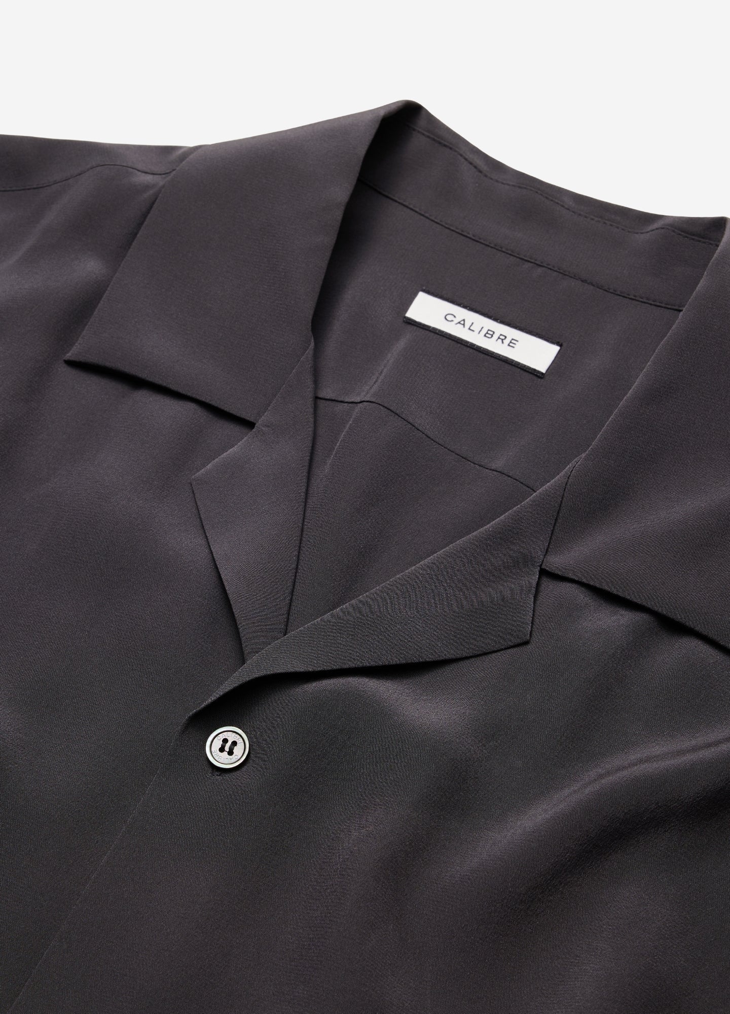 Camp Collar Silk Shirt Thyme