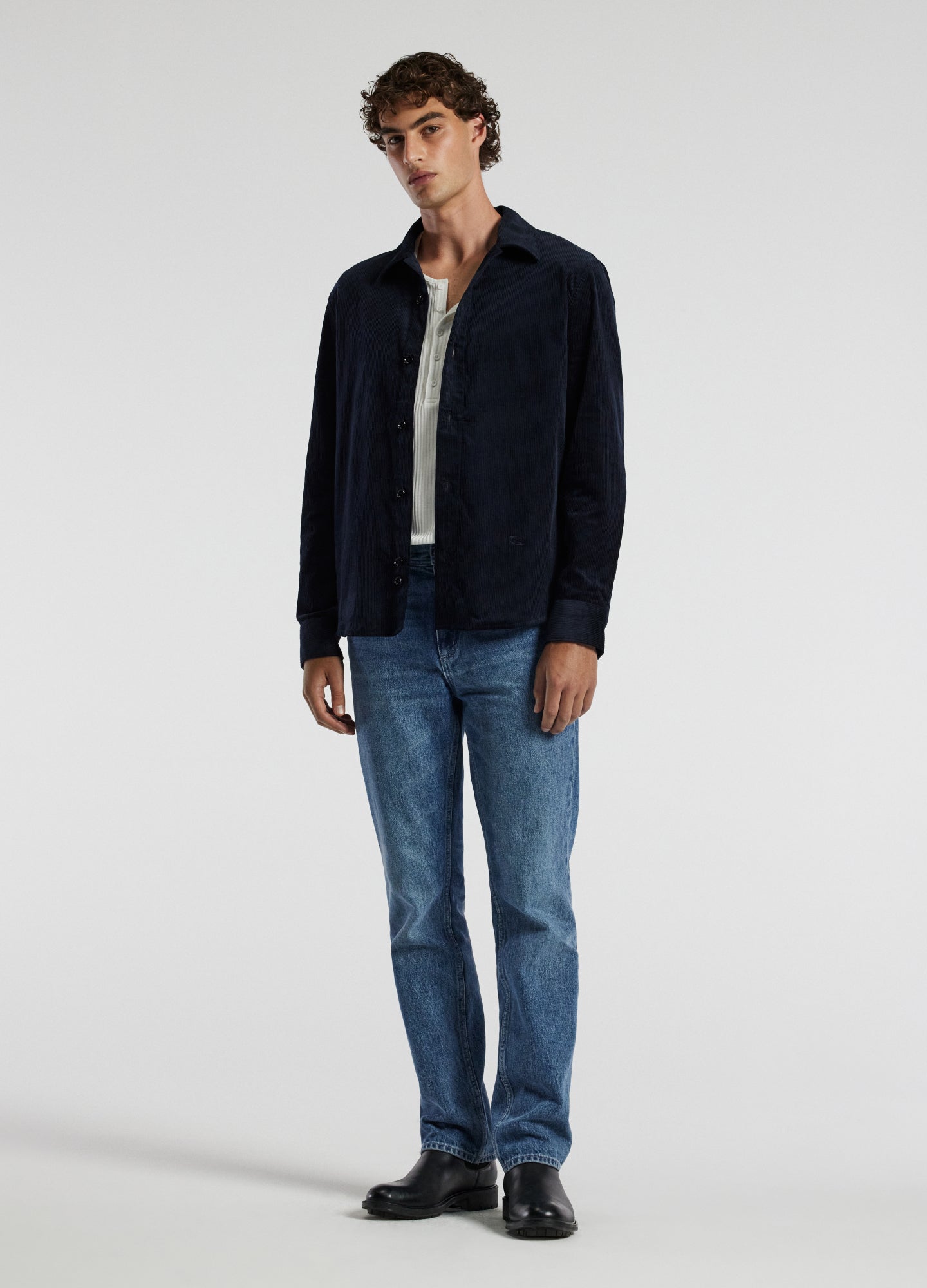 Cord Shirt Navy