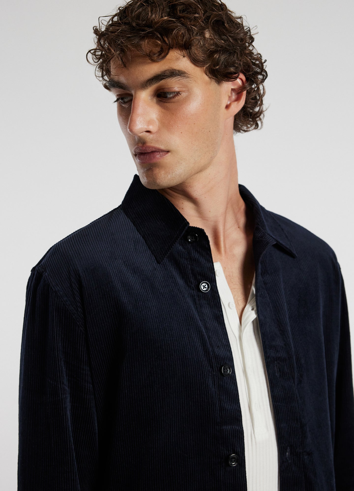 Cord Shirt Navy