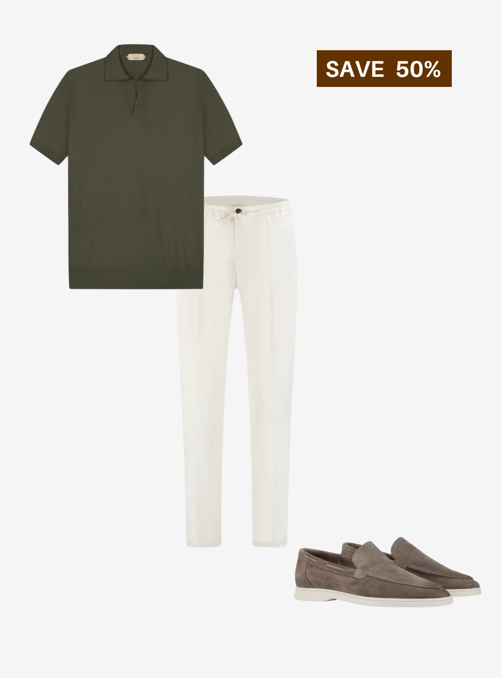 Old Money Official - Polo verde - 3 pezzi