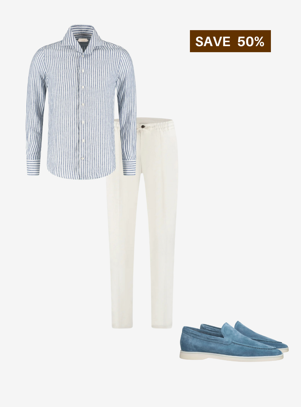 Old Money Official - Camicia Marine Combo - 3 pezzi