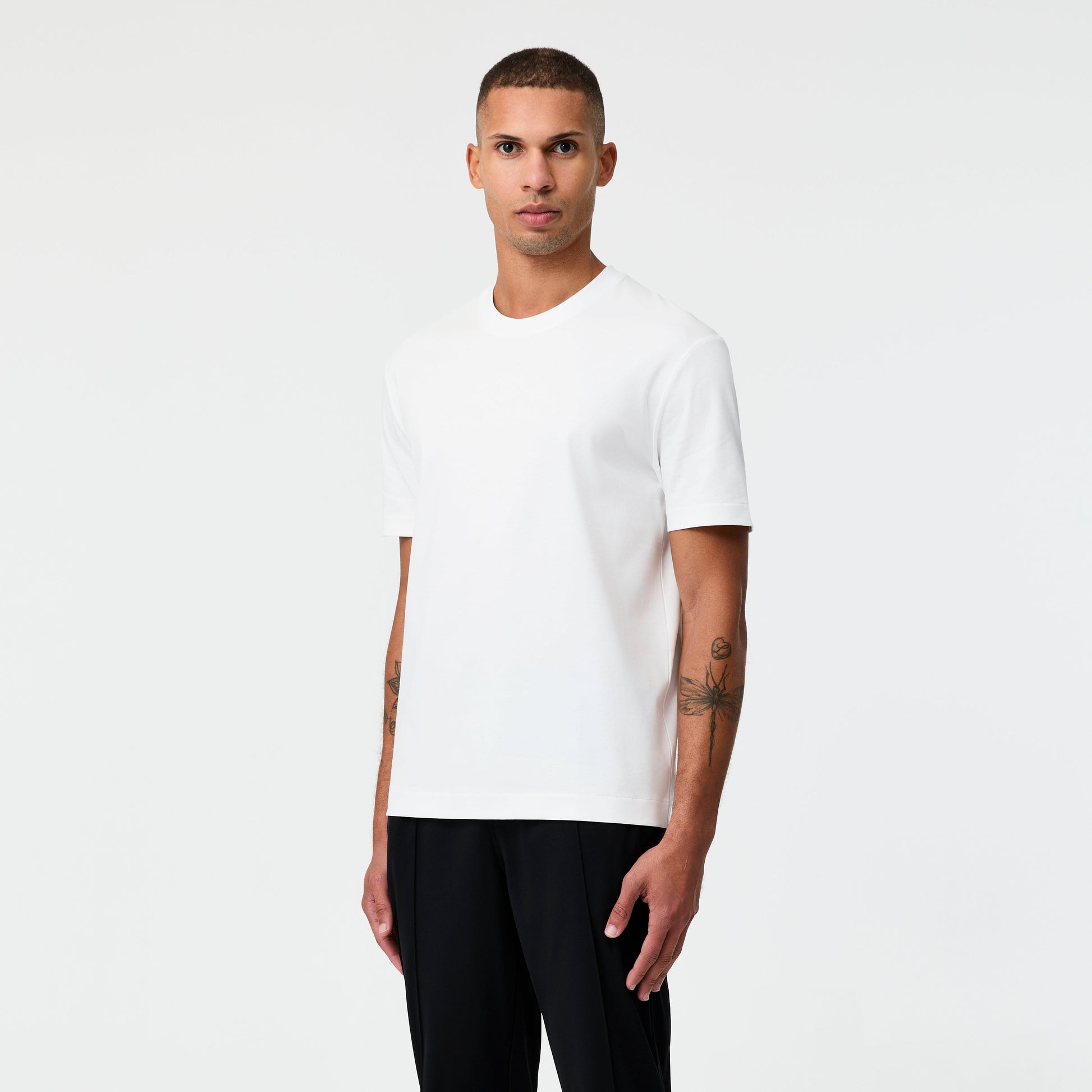 Relaxed Fit Crew Neck T-shirt White