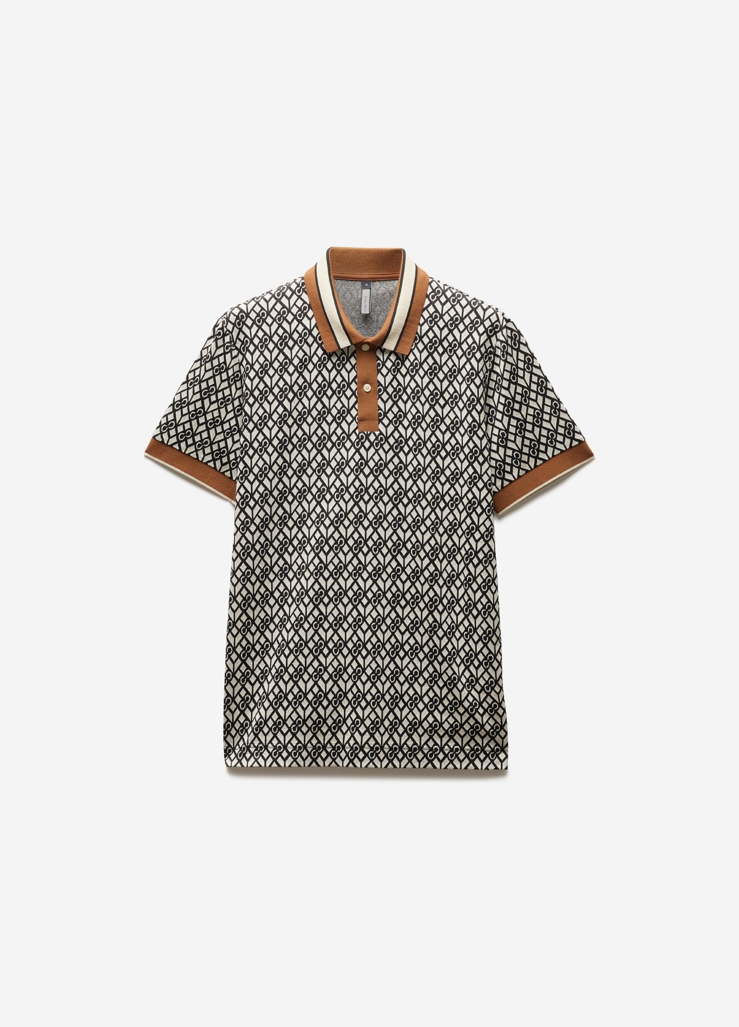 Monogram Jacquard Polo Black