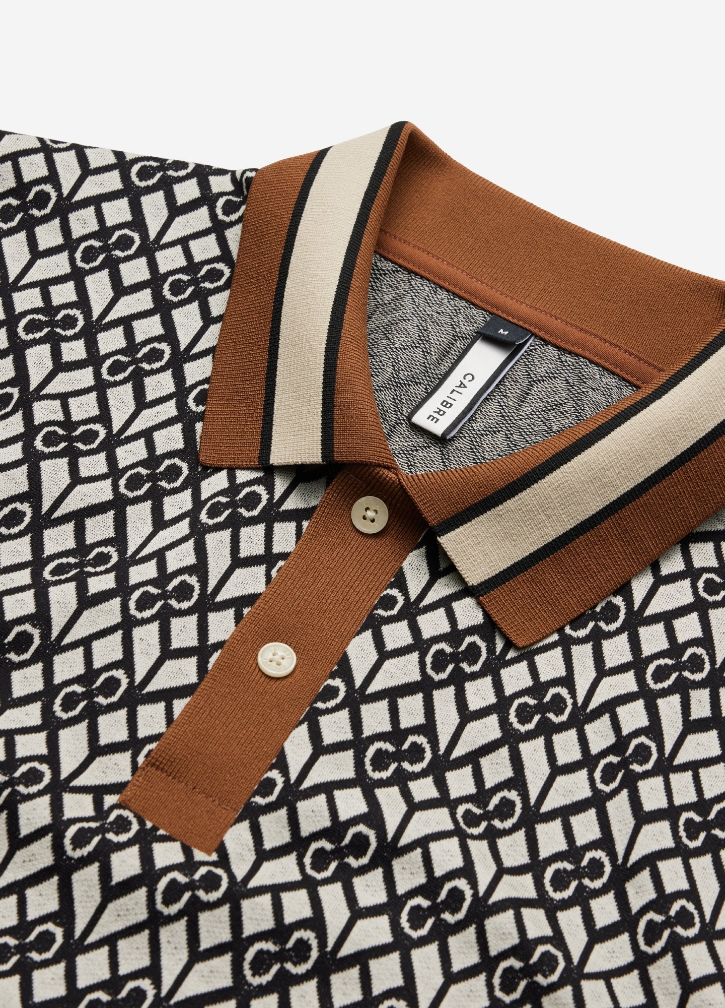 Monogram Jacquard Polo Black