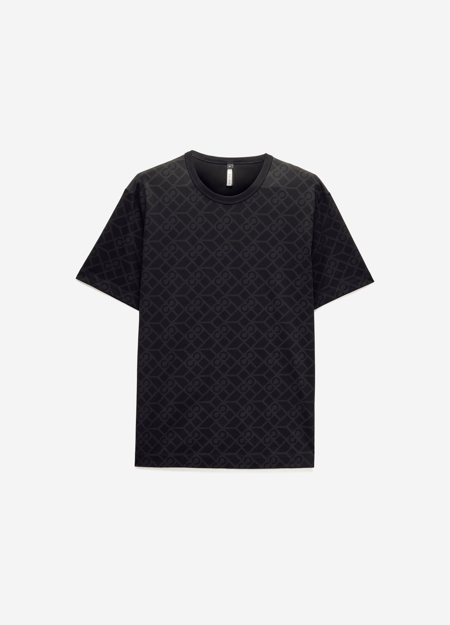 Monogram Print T-shirt Black