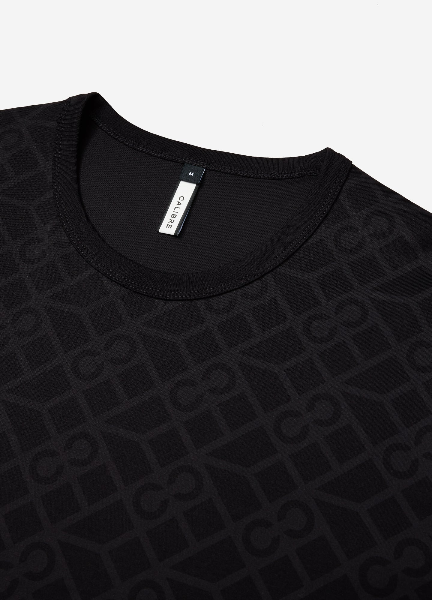 Monogram Print T-shirt Black