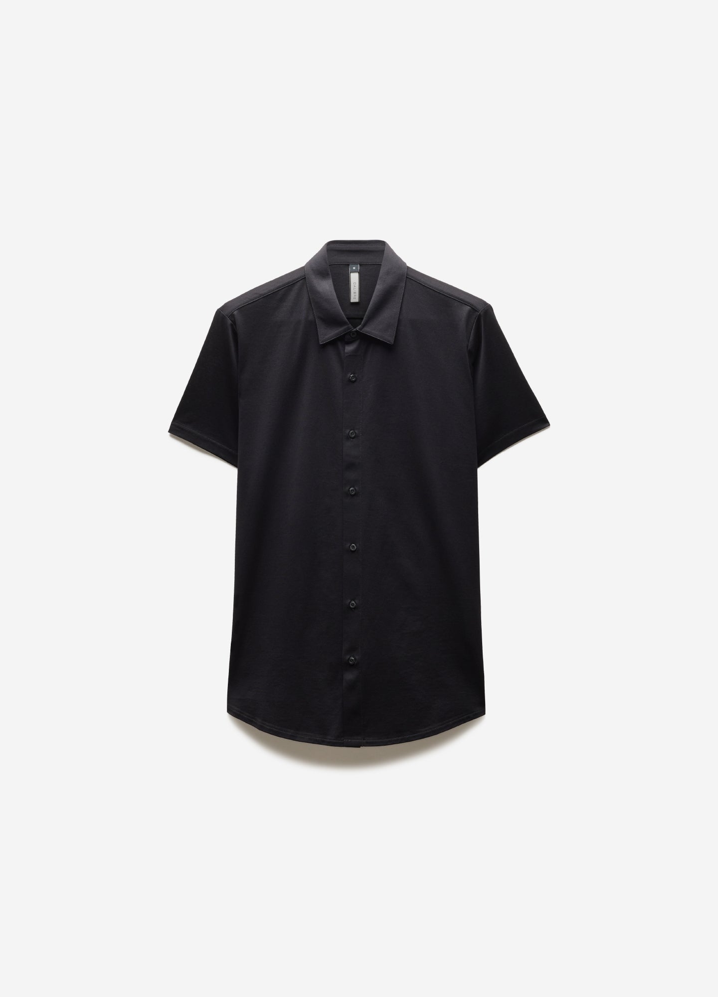 Mercerised Knit Shirt Black