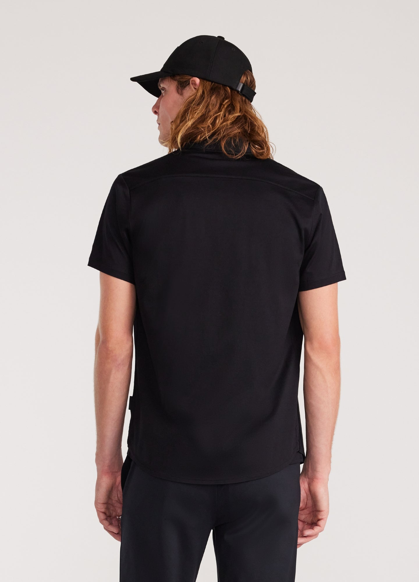 Mercerised Knit Shirt Black