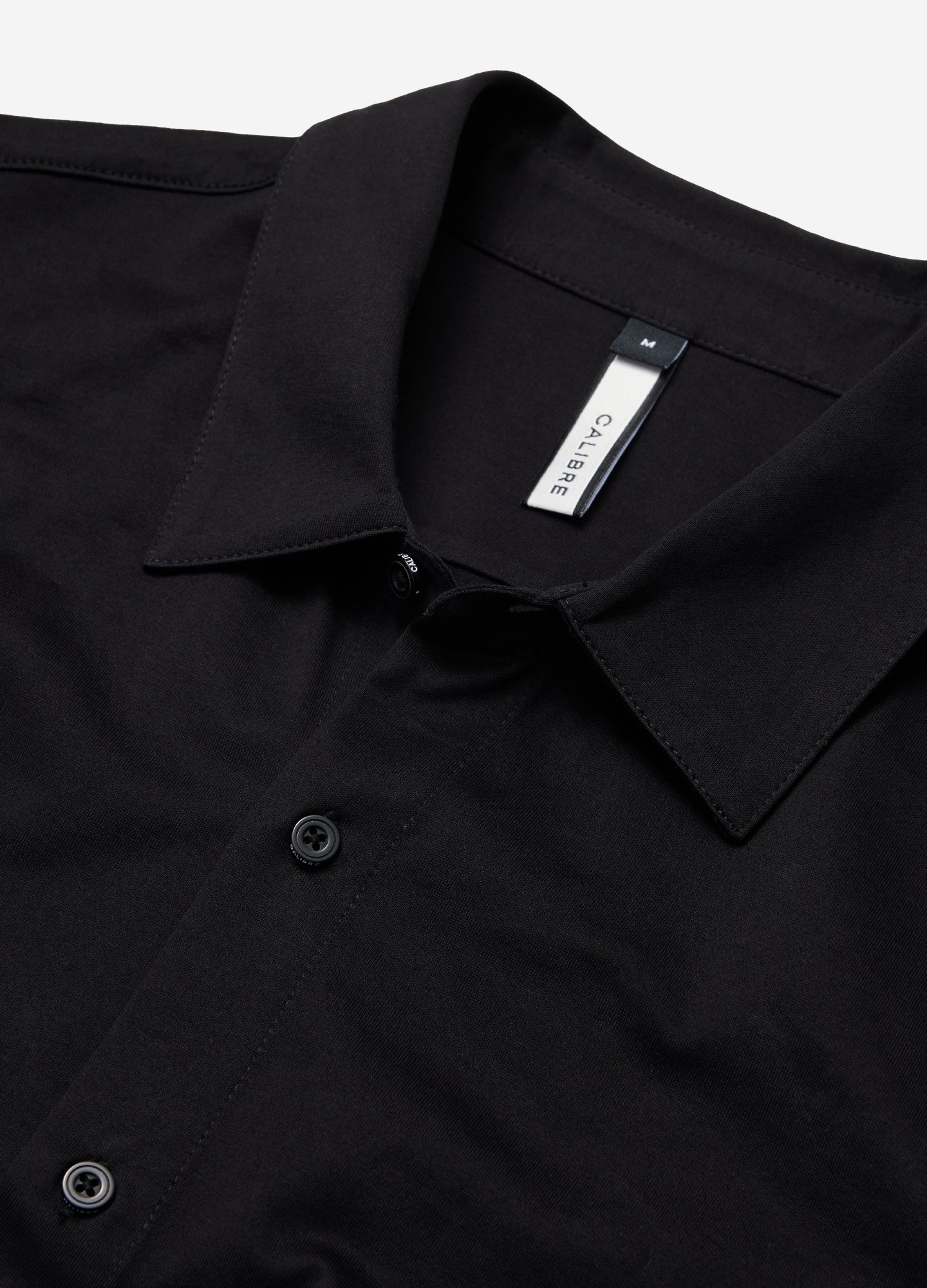 Mercerised Knit Shirt Black