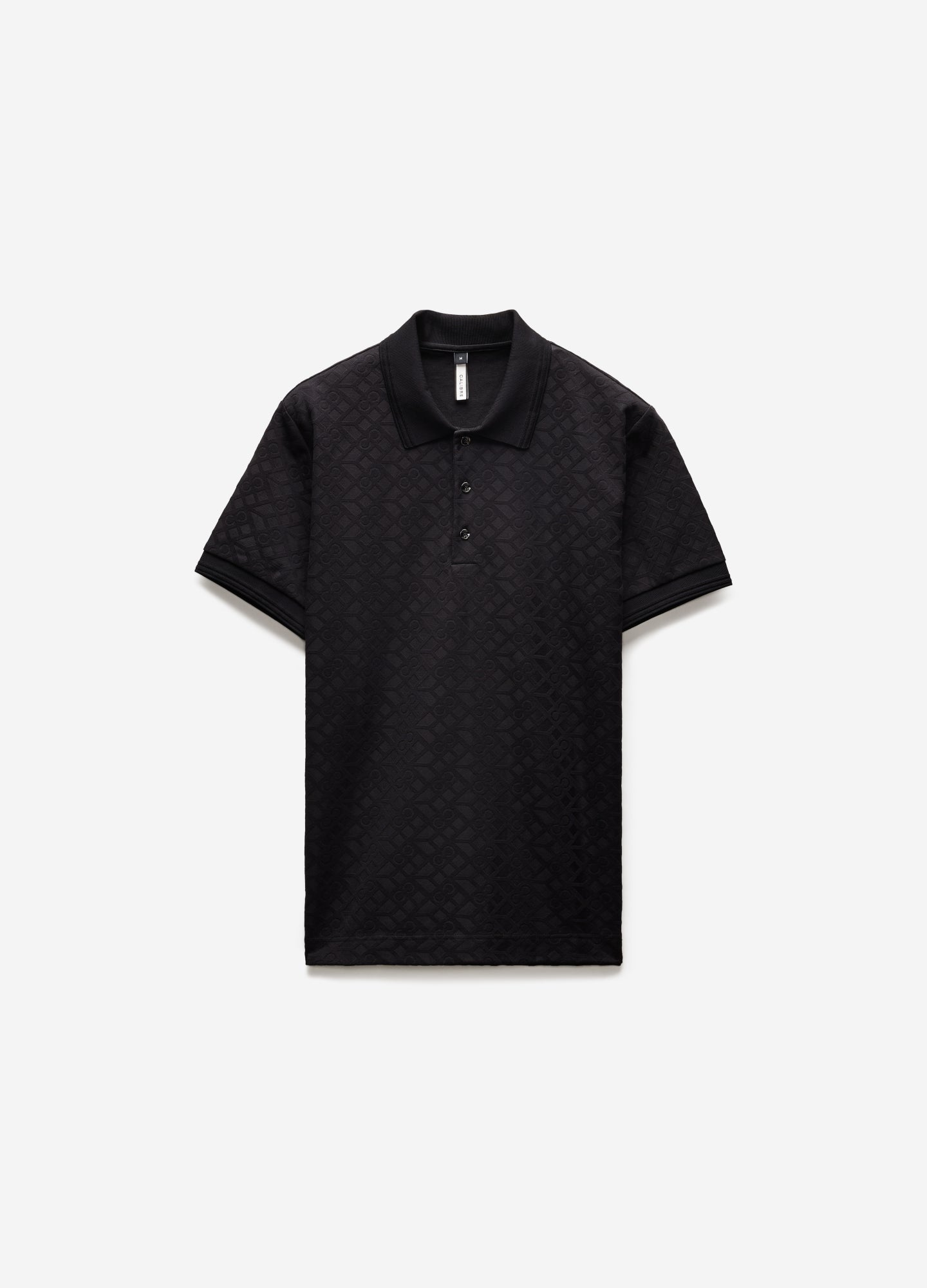 Solid Monogram Polo Black