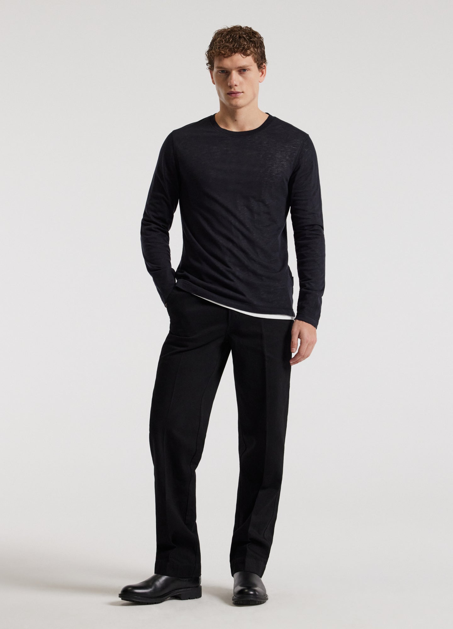 Long Sleeve Double Layer T-shirt Ink