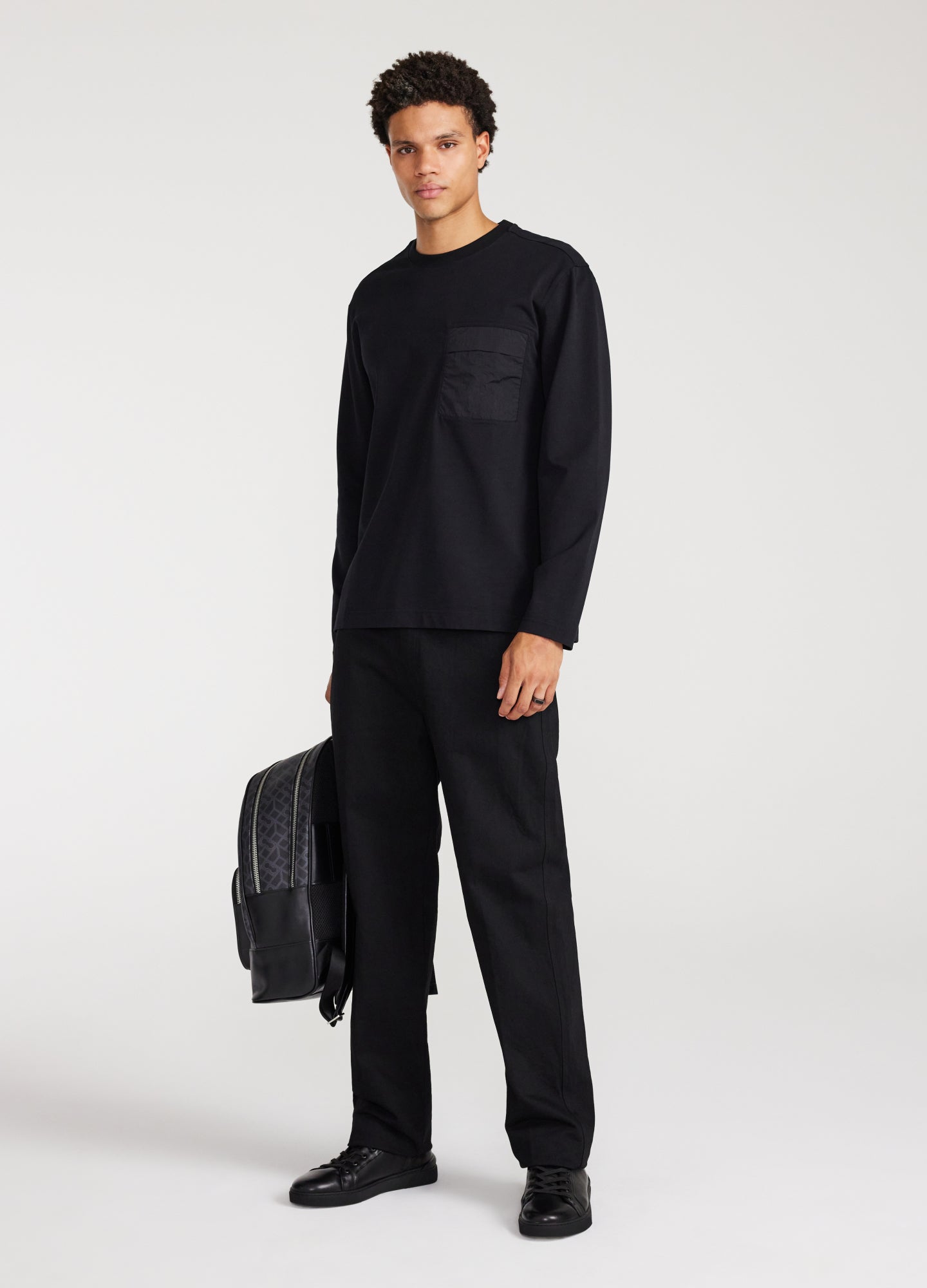 Long Sleeve Utility T-shirt Black