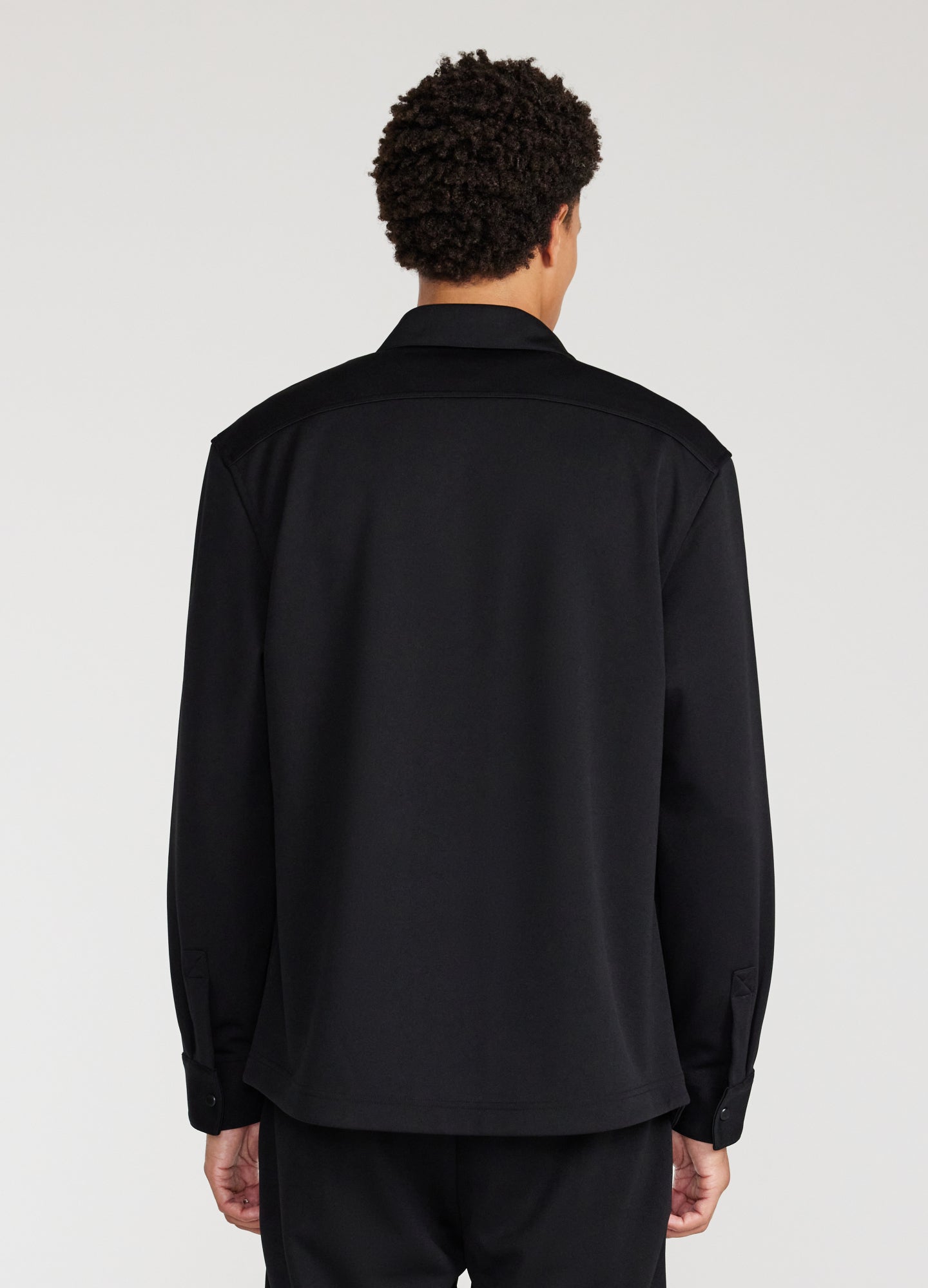 Tech Jersey Overshirt Black
