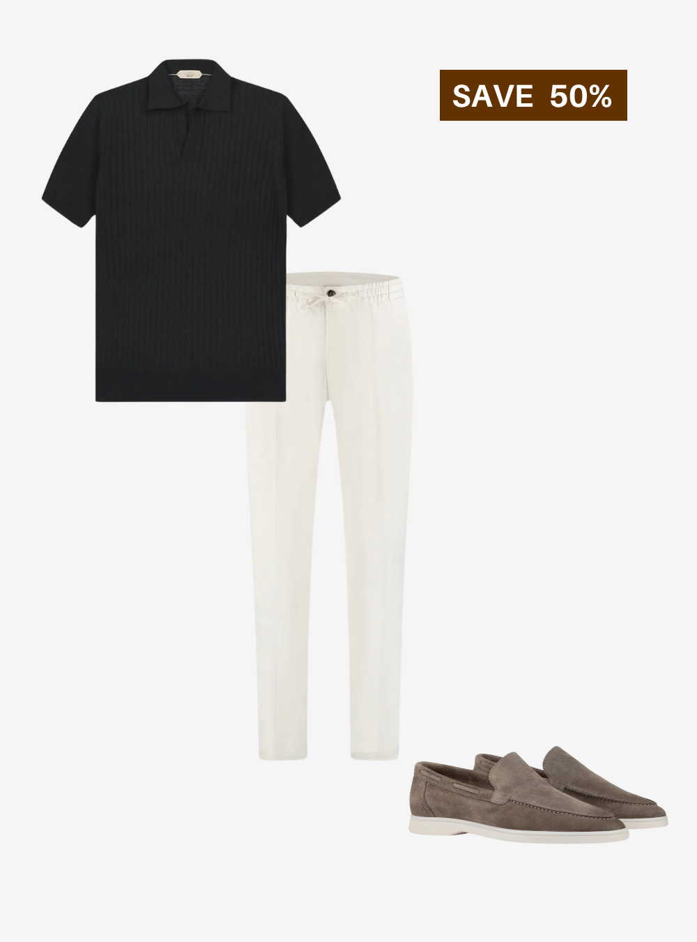 Old Money Official - Polo nera - 3 pezzi