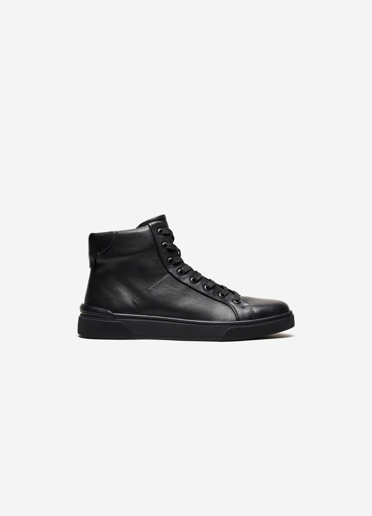 Owen Leather High-Top Nero