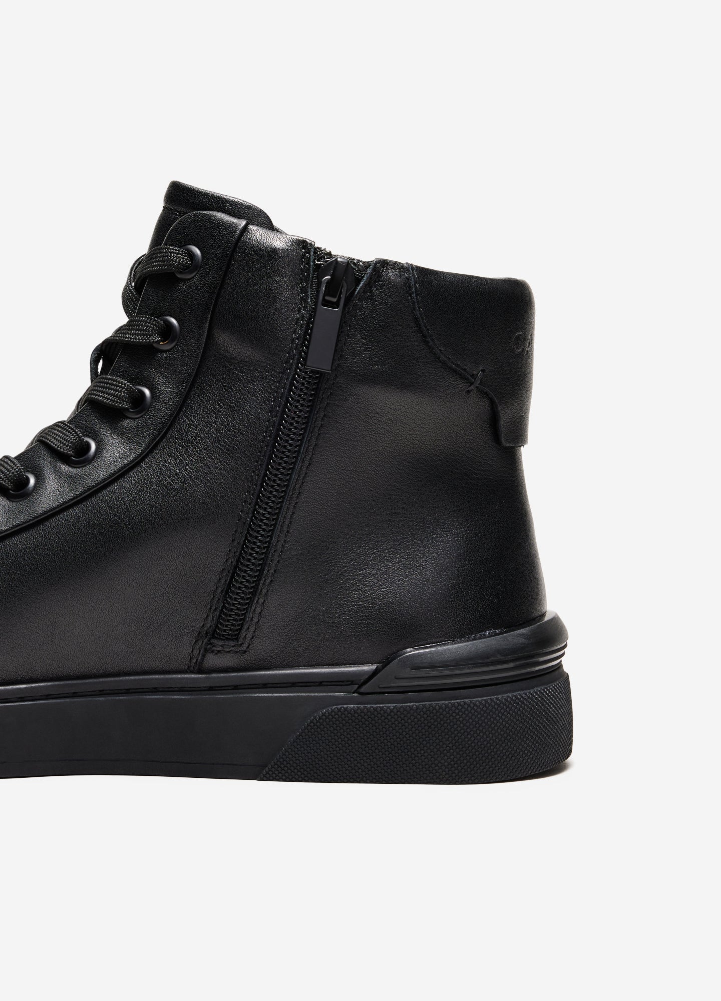 Owen Leather High-Top Nero